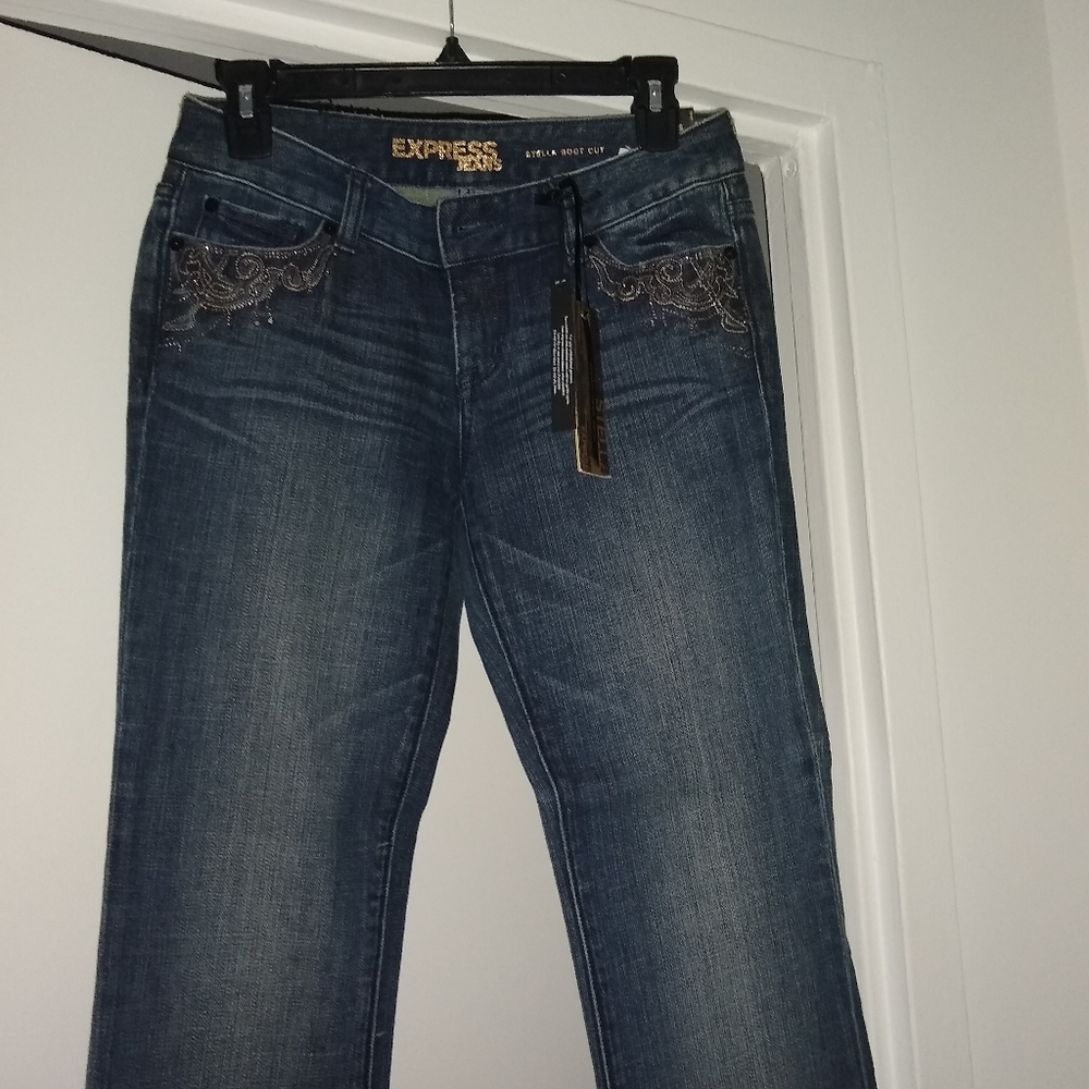 Express Rhinestone Jeans - Picture 5 of 5